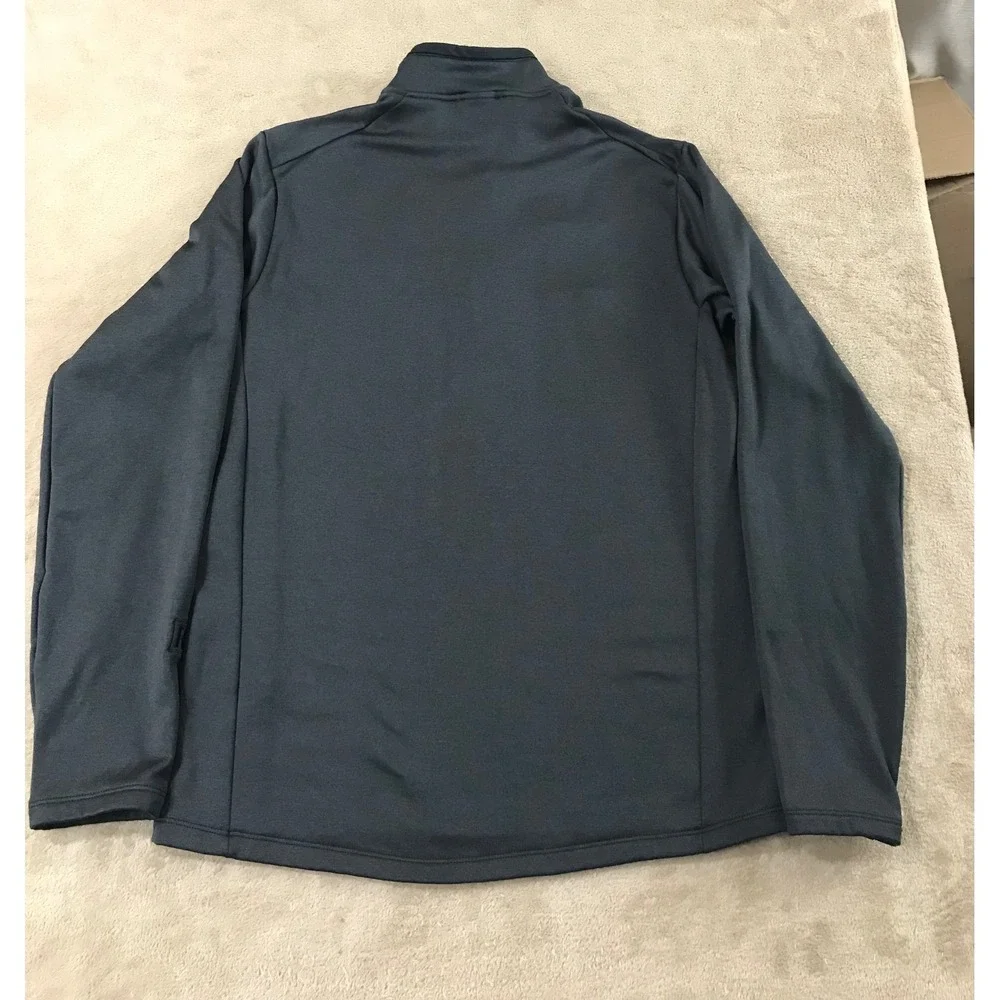 Patagonia R1 Daily Pullover 1/2 Zip‎ Men Size Medium Black Logo Esdec Solar EUC